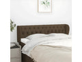 Headboard with wings, dark brown, 163x23x78/88 cm, fabric BVTN06675