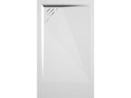 White shower tray with smooth finish, Decohaute colored grate - 170x90 cm NHUZ84806