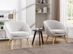 Decohaute BNWO92889 light grey fabric armchair
