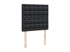 Decohaute bed base with black 80x200cm faux leather mattress RQCY86445