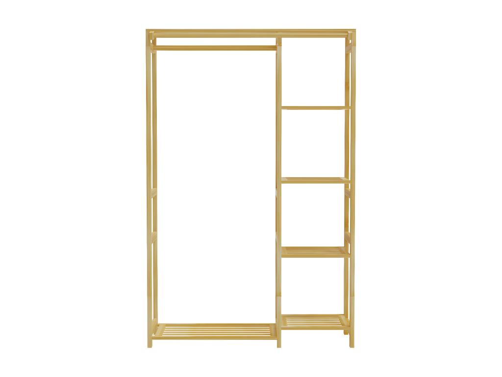 Clothes rack with freestanding coat rack, open wardrobe, 90x30x146cm JEFN20661