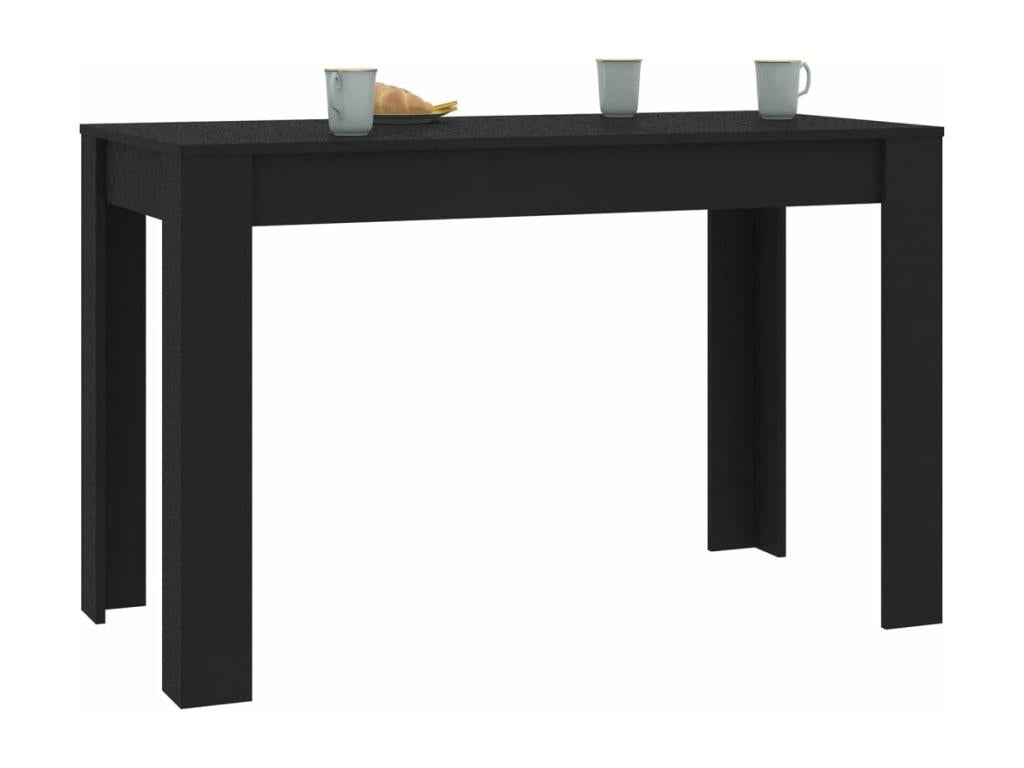 Dining table, black, 120x60x76 cm, engineered wood, RCSY35062