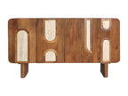 Brown mango wood sideboard in 146x39x81 cm EQAL86540