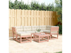 Chezlova GMMG33380 6-piece garden furniture set with solid wood cushions