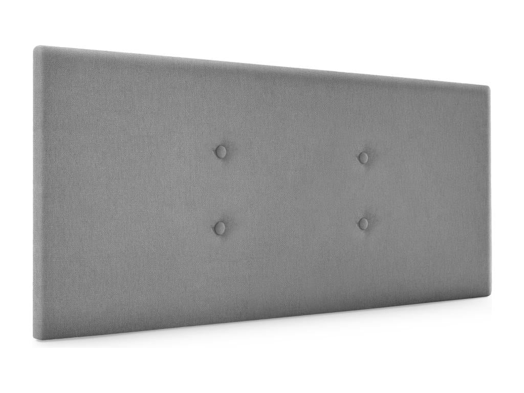 Decohaute Aqualine fabric headboard with 2 button-up details, 110x50cm, for 105cm beds - Grey NPSY11687
