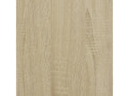 Domopure oak shoe cabinet 80x34x96.5 engineered wood FJFS82893