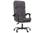Grey Faux Leather Reclining Office Massage Chair ETEP27586