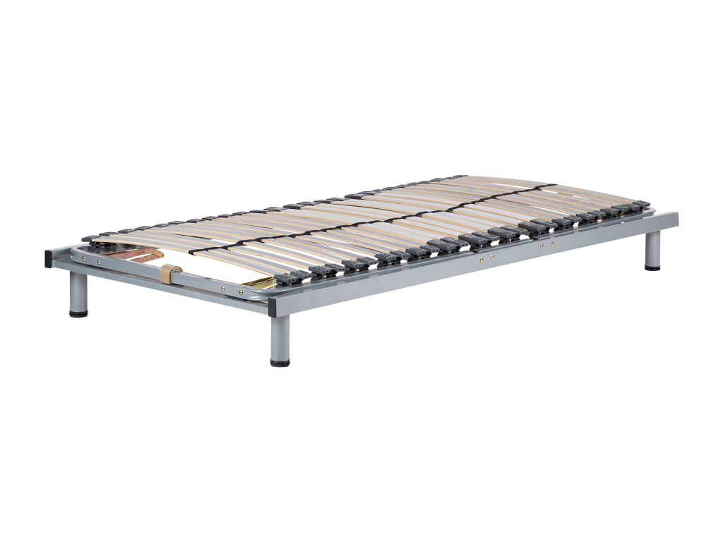 Set of 2 Decohaute 180x200 cm Silver Manually Adjustable Bed Bases NDCV20191
