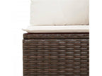 10-piece garden furniture set with brown resin wicker cushions SKZQ65714