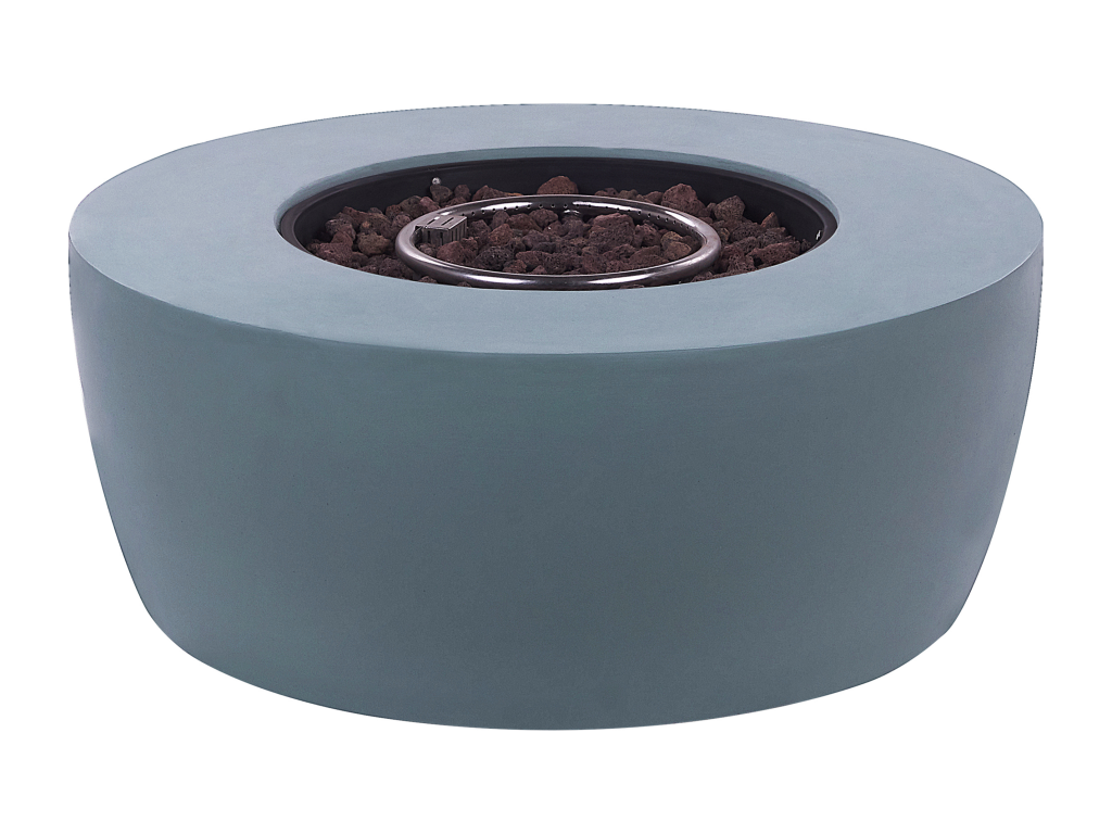 Decohaute NIRH40542 Dark Grey Concrete Effect Round Fire Pit