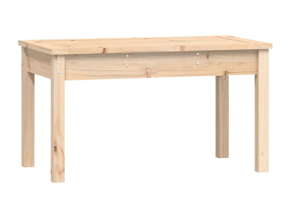 Garden bench, brown wood furniture, 80x44x45 cm, 02 0011333 FDPU23241