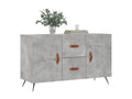 Concrete grey sideboard 100x36x60 cm engineered wood KFTV61676