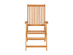 8-Piece Reclining Garden Chairs with Cushions, Solid Teak OVOH36511