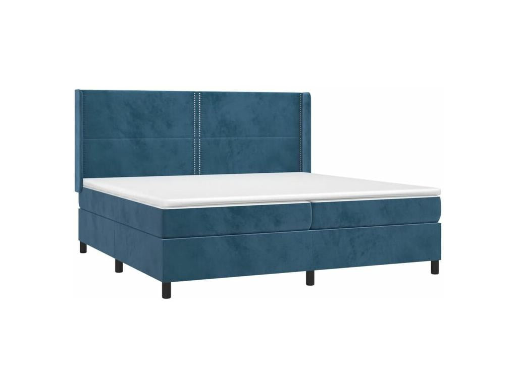 Decohaute bed base with mattress and LED light, dark blue, 200x200 cm, GXRC25362