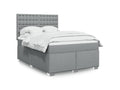 Decohaute bed base with light grey mattress 140x200cm Fabric ZXHQ85986