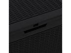 Black garden storage box 55.5x43x53 cm polypropylene GNZU40259