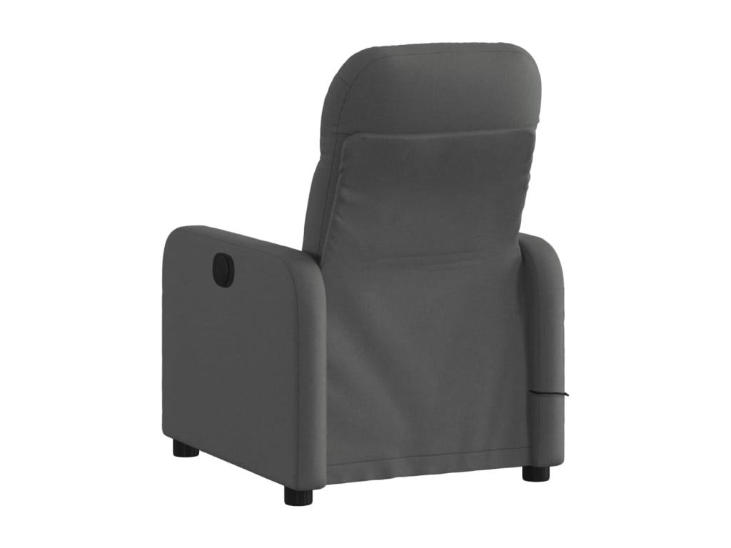 Dark Grey Reclining Massage Chair, Fabric BUMO01369