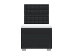 Decohaute bed base with black 80x200cm faux leather mattress RQCY86445