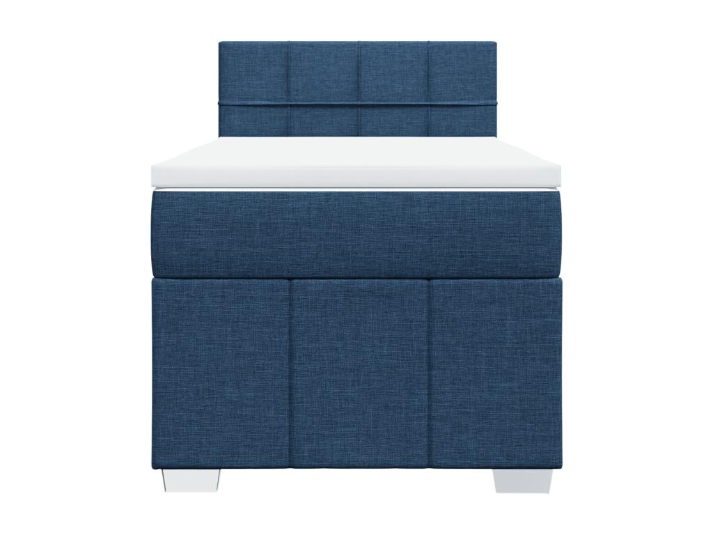 Decohaute bed base with mattress, blue, 90x190 cm, fabric YCYP81253
