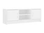 White TV stand 102x30x37.5 cm engineered wood WWTG70859