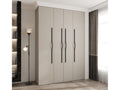 Como 2 245.5/170/50 4-door hinged wardrobe cashmere/black OKTN11734