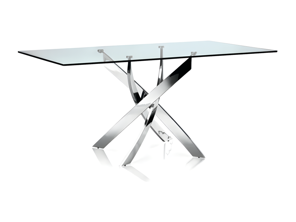 Chezlova transparent dining table 150cm SWMW32249
