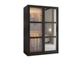 Decohaute 2 Sliding Door Wardrobe 200/120/62 2 Doors Black SAZB03966