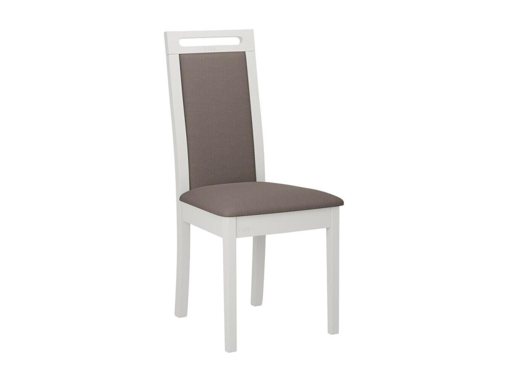 Victorville 344 Chair, White - Brown, 96x45x41cm, Upholstered, Wooden, AUCQ68586