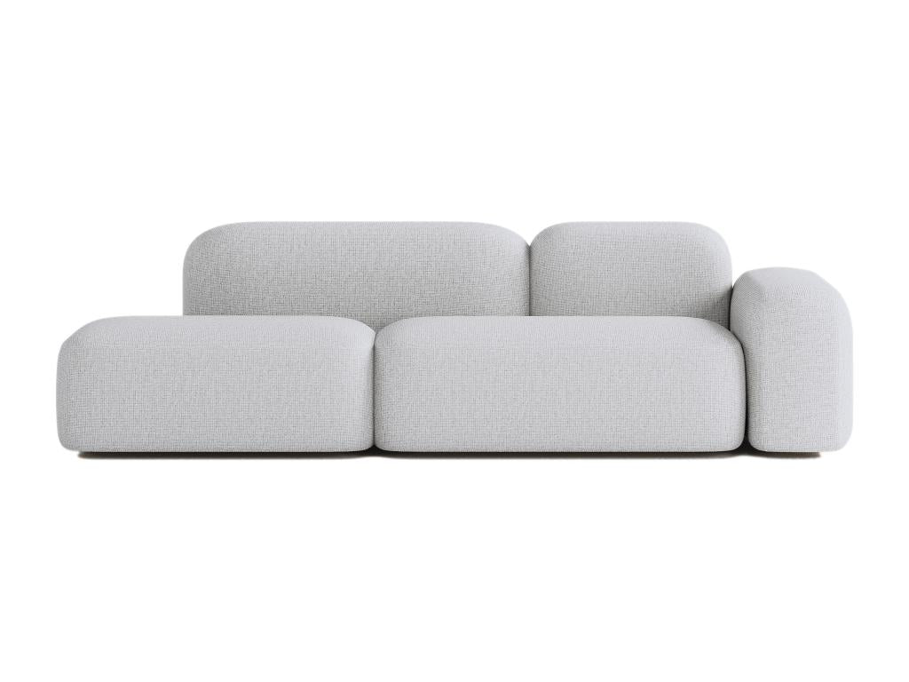 Modular 3-Seater Sofa Max Light Grey Fabric OEWQ85788