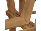 Brown wooden garden bench, 160x80x86 cm, 02 0011814 BEWV65310