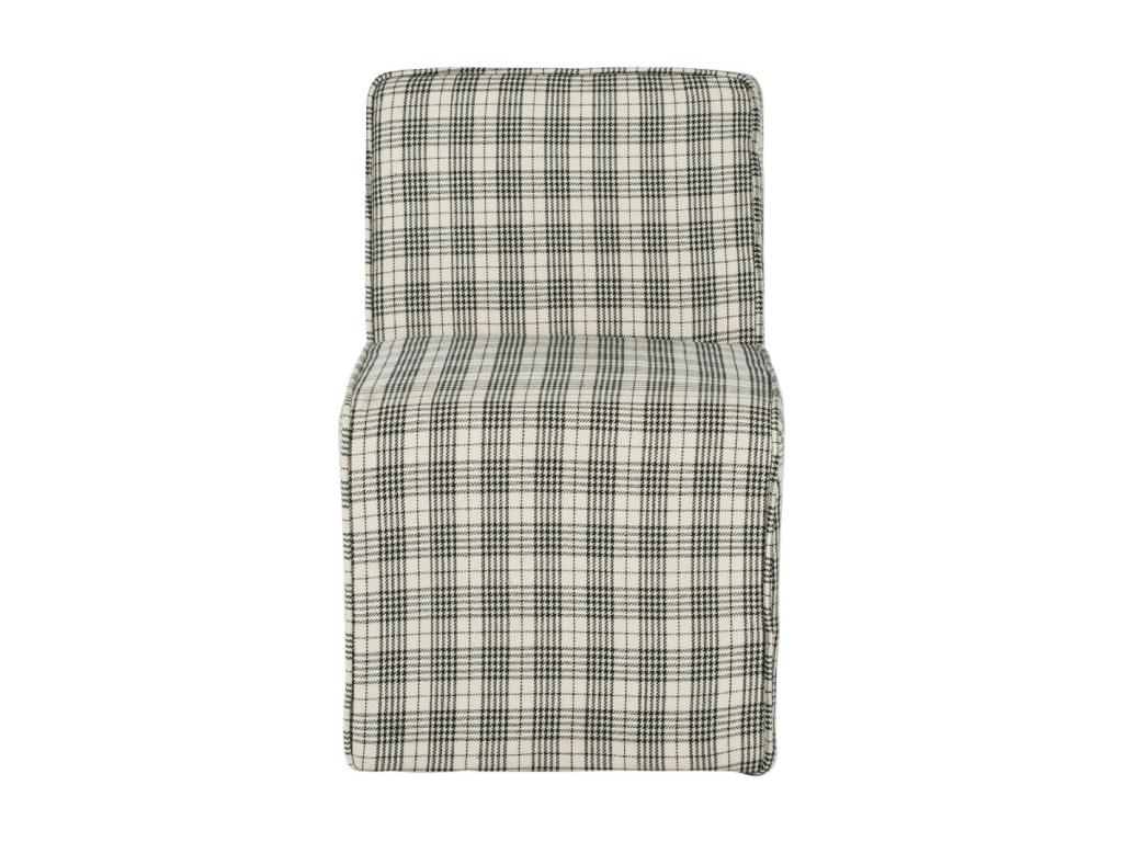 Black and white bench/ottoman 45x61x67.56 cm - Decohaute SXII94279