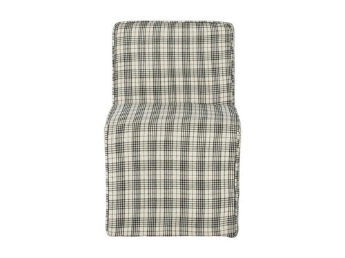 Black and white bench/ottoman 45x61x67.56 cm - Decohaute SXII94279