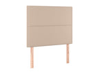 2-piece Cappuccino headboard 100x5x78/88 cm Faux leather PXGC13102