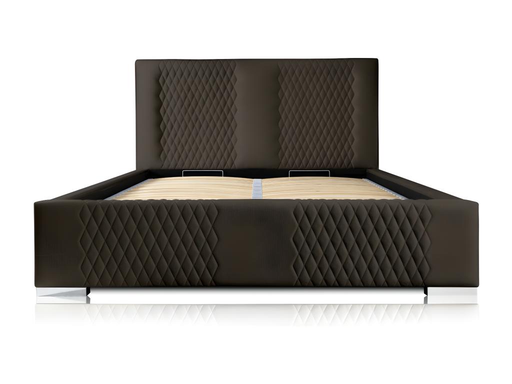Storage bed 140x200 cm, anthracite grey - Decohaute Collection AQKE02464