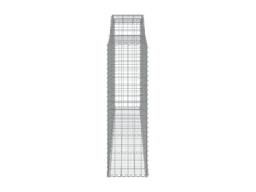 Arched gabion baskets, 9 pcs, 300x50x160-180 galvanized iron PPJU13046