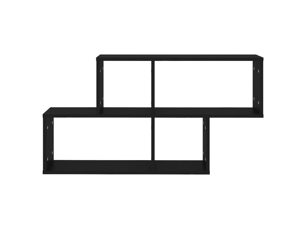 Black wall shelf 100x18x53 YBRE71800