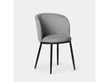 Grey fabric dining chair 51x80 cm - Decohaute MUKK67292