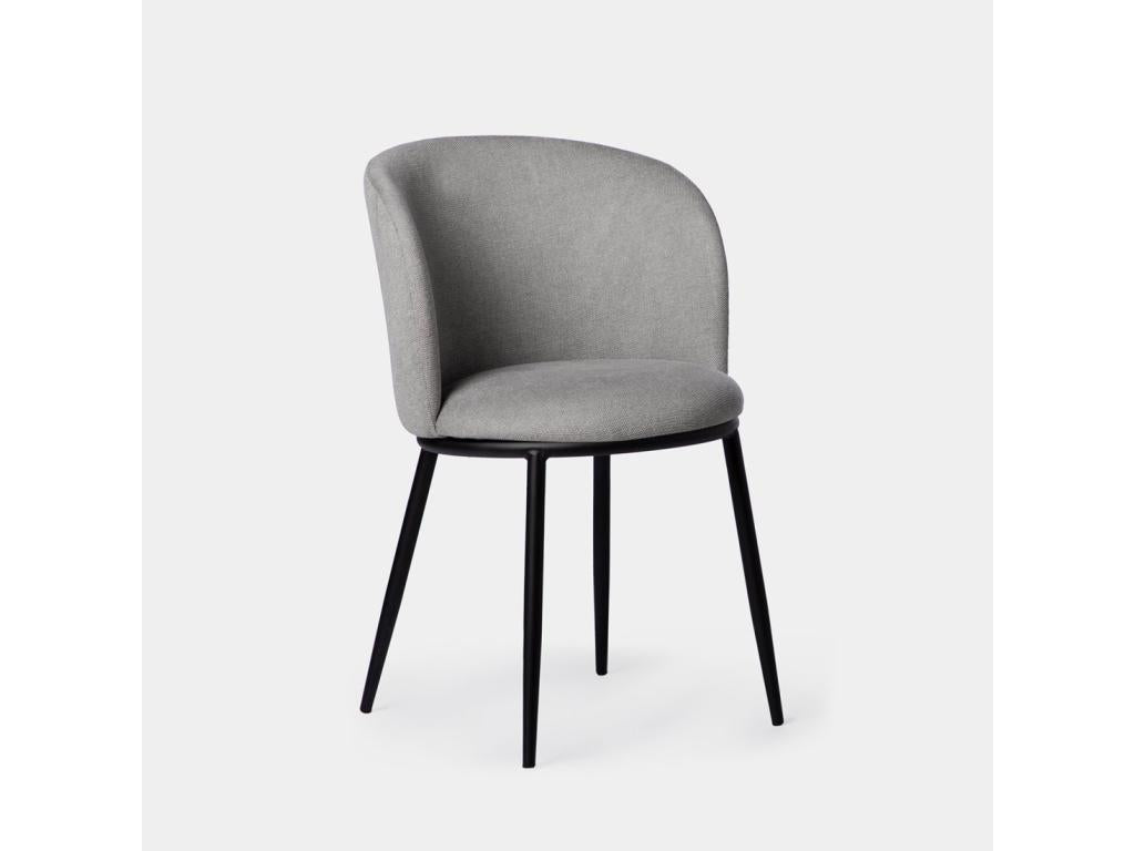Grey fabric dining chair 51x80 cm - Decohaute MUKK67292