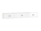 3-piece wall-mounted TV unit, glossy white, 100x34.5x40 cm, HICU11822