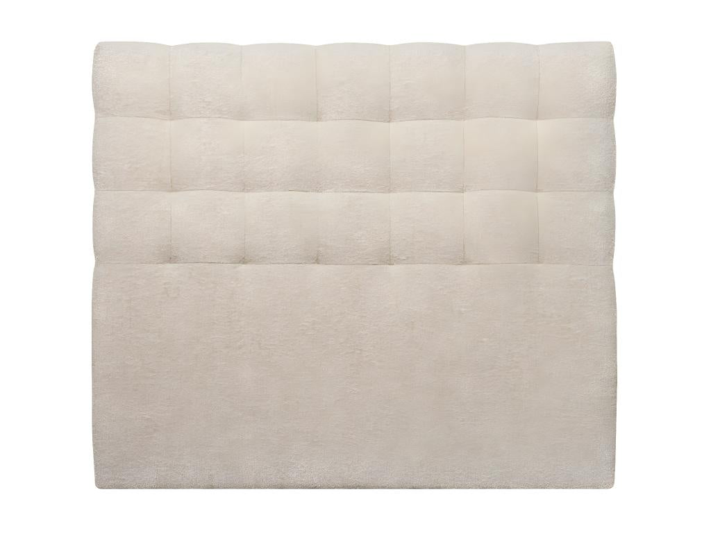 Beige Bouclé Upholstered Headboard, 140 cm Wide - 10 cm Thick, Padded QMKM29793