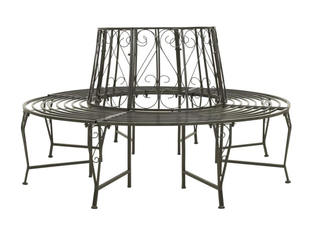 Circular garden bench 160cm Steel RQKN71951