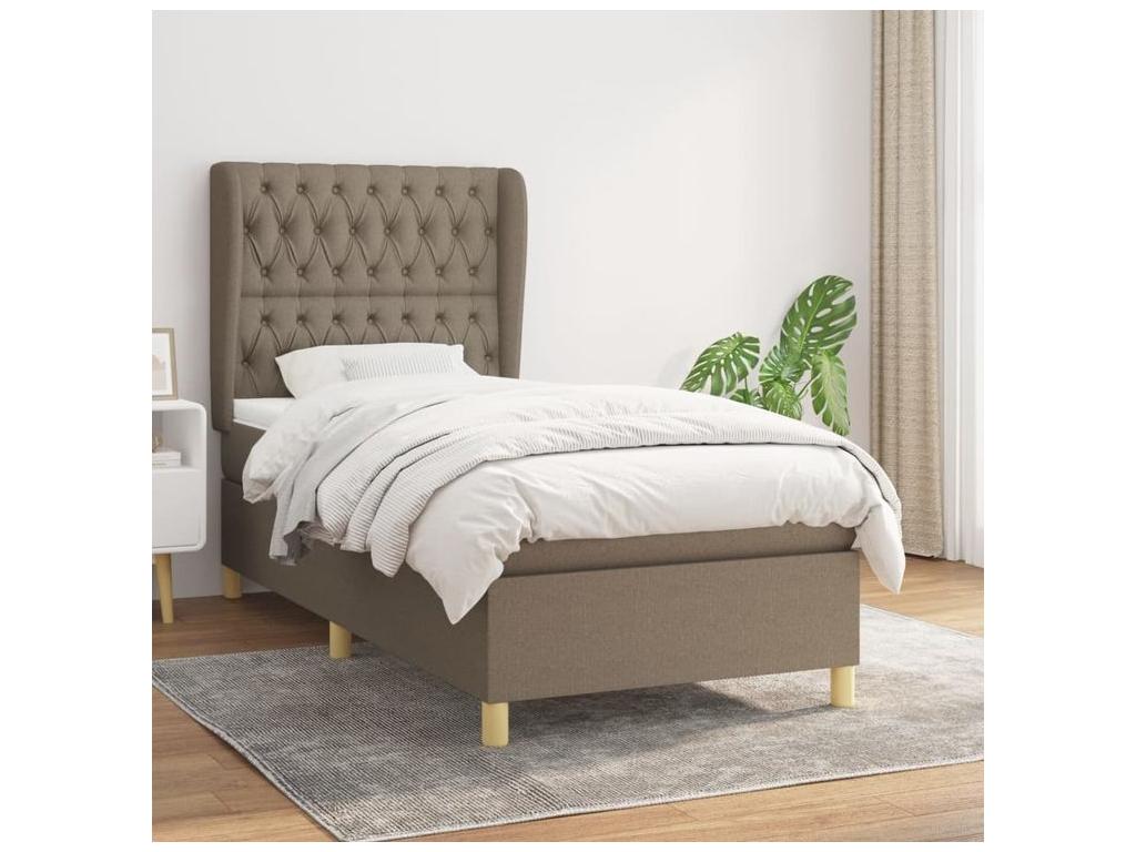 Decohaute bed base with Decohaute 90x200 mattress, fabric RXLA41378