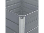 Planter 100x100x45 cm Galvanized Steel Grey YRXS69778