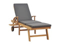 Brown wooden sun lounger/bath chair 195x59.5x52.5 cm 02 0012430 KYYW03181