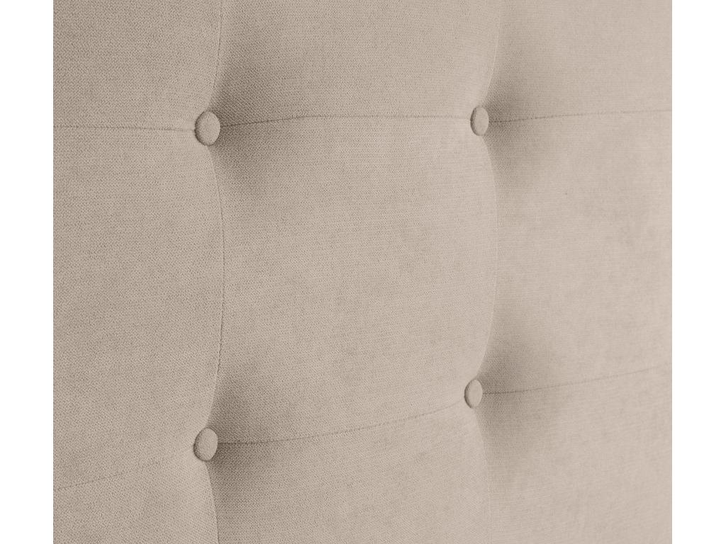 Decohaute Aqualine Upholstered Fabric Headboard 95x115cm with Legs for 90cm Bed - Beige NFZG22305