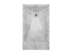 Decohaute 3D smooth concrete shower tray with coloured grid - 210x80 cm JMQQ12710