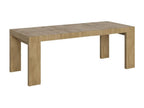 Decohaute Extendable Wooden Dining Table - Cement Grey - Decohaute Legs and Support - 2 Slim Extension Leaves - Extendable Width 180 to 284cm KKMT47782