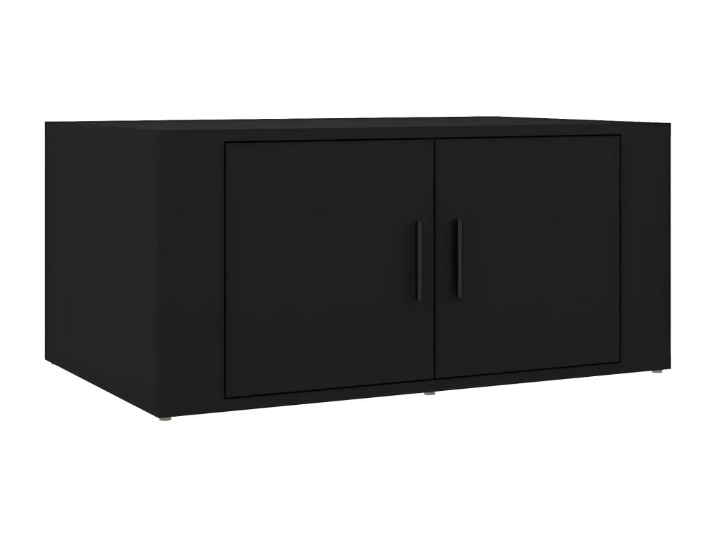 Coffee table, black, 80x50x36 cm, engineered wood, YFCP35860