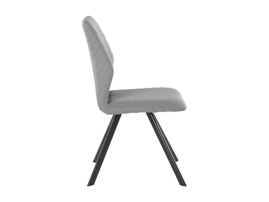 Isobel - 2-piece grey PU dining chair OJWO70894