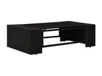 4-piece garden furniture set, black wicker resin, 2 JXOP15352